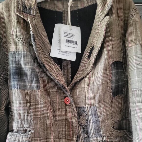 Magnolia Pearl Jackets & Blazers - Magnolia Pearl Teddy Check Cotton Kelley Jacket